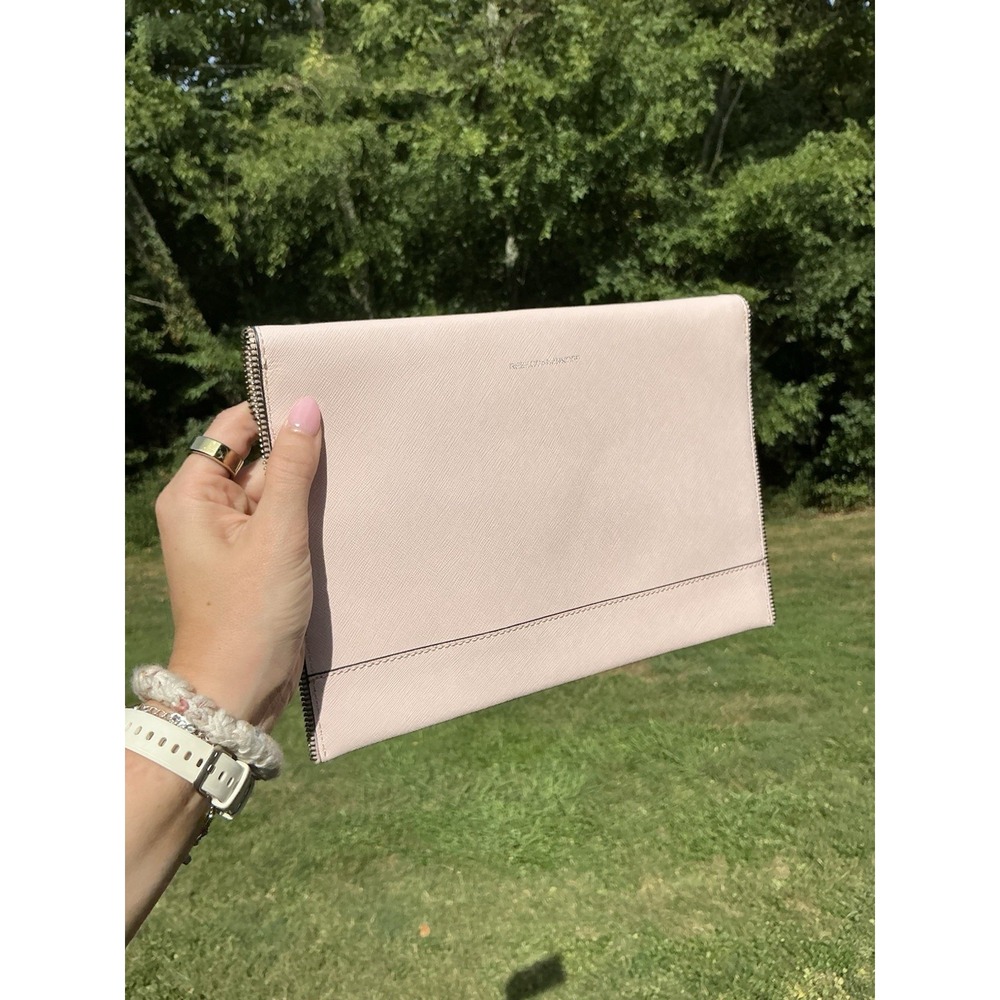 Rebecca Minkoff Women's Pink‎ Clutch Bag Envelope Style Purse Magnetic Closure - Picture 2 of 13